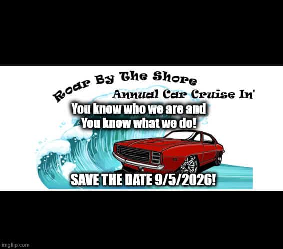 Roar by the Shore 11th Annual Cruise In' event at 913 Eaglewood Dr in Willoughby, OH on September 5, 2026
