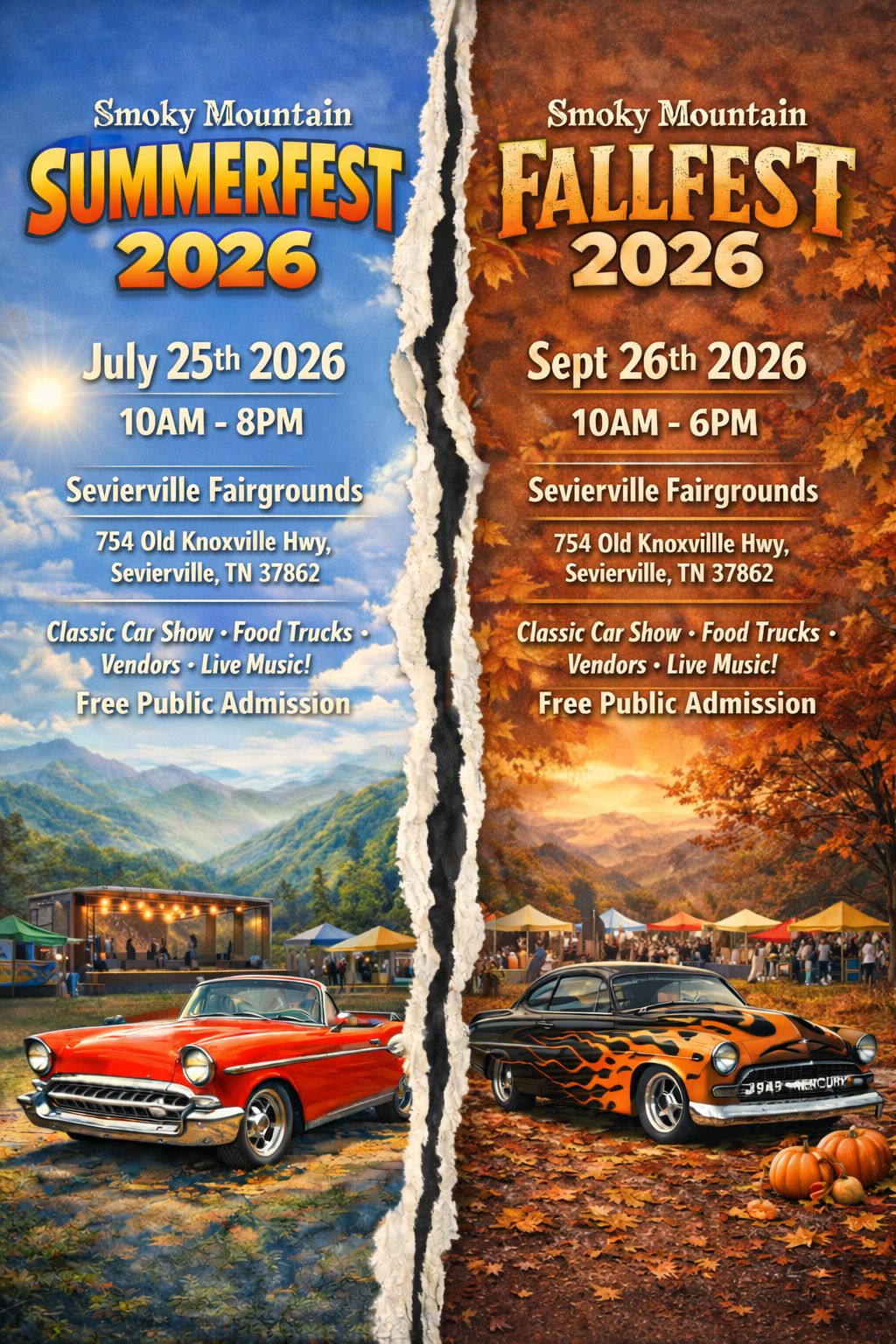 Smoky Mountain Summerfest 2026 event at Sevierville Fairgrounds in Sevierville, TN on July 25, 2026