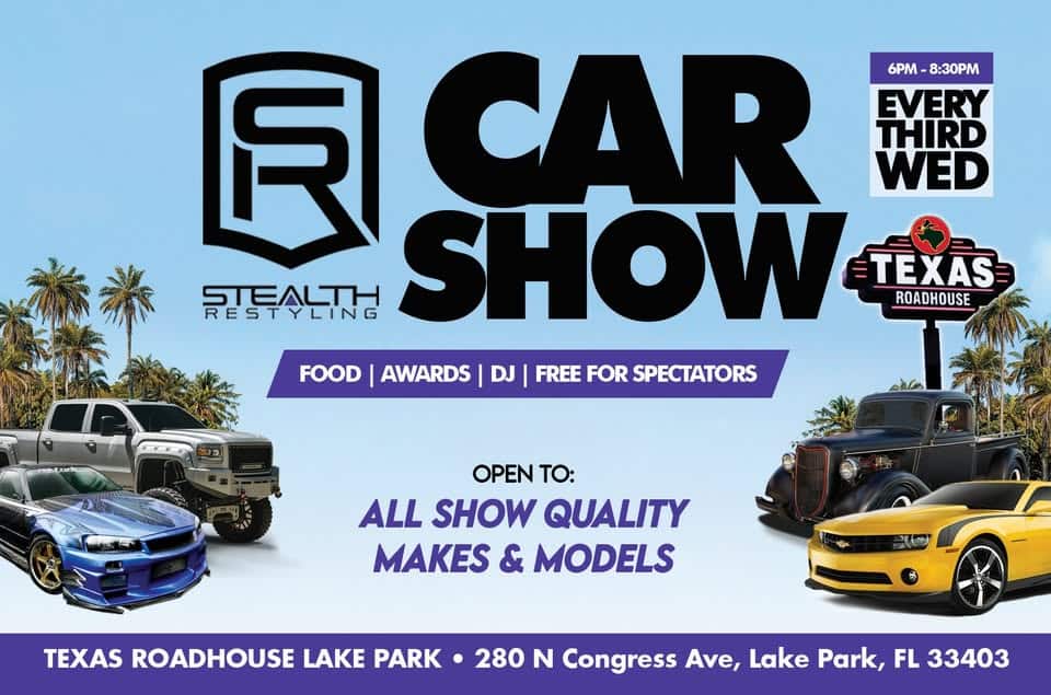 Stealth Car Show event at 280 N Congress Ave in Lake Park, FL on December 17, 2025