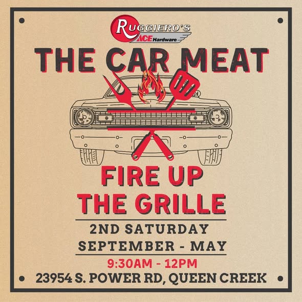 The Car Meat event at Ruggiero's ACE Hardware in Queen Creek, AZ on January 14, 2026