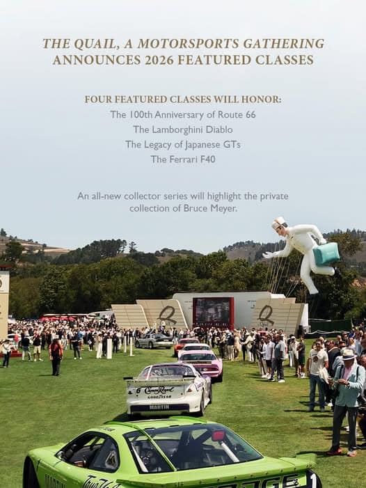 The Quail, A Motorsports Gathering event at The Quail Lodge & Golf Club in Carmel, CA on August 18, 2026