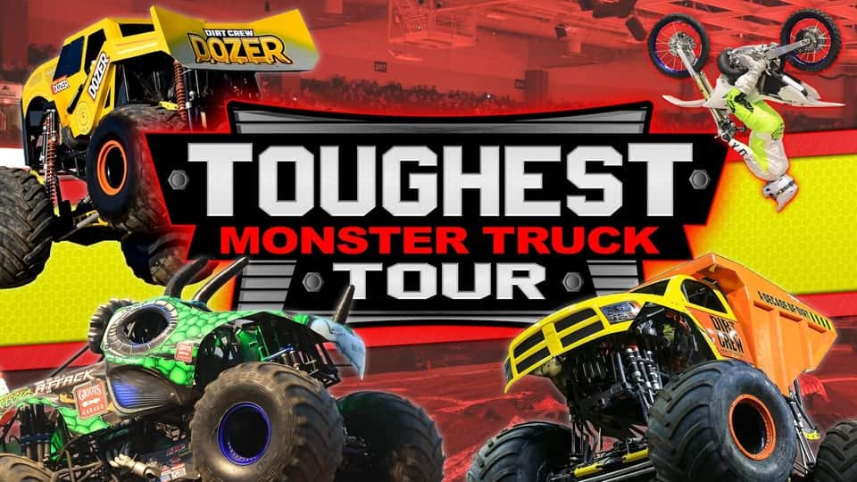 Toughest Monster Truck Tour event at 444 Cajundome Blvd in Lafayette, LA on March 14, 2026