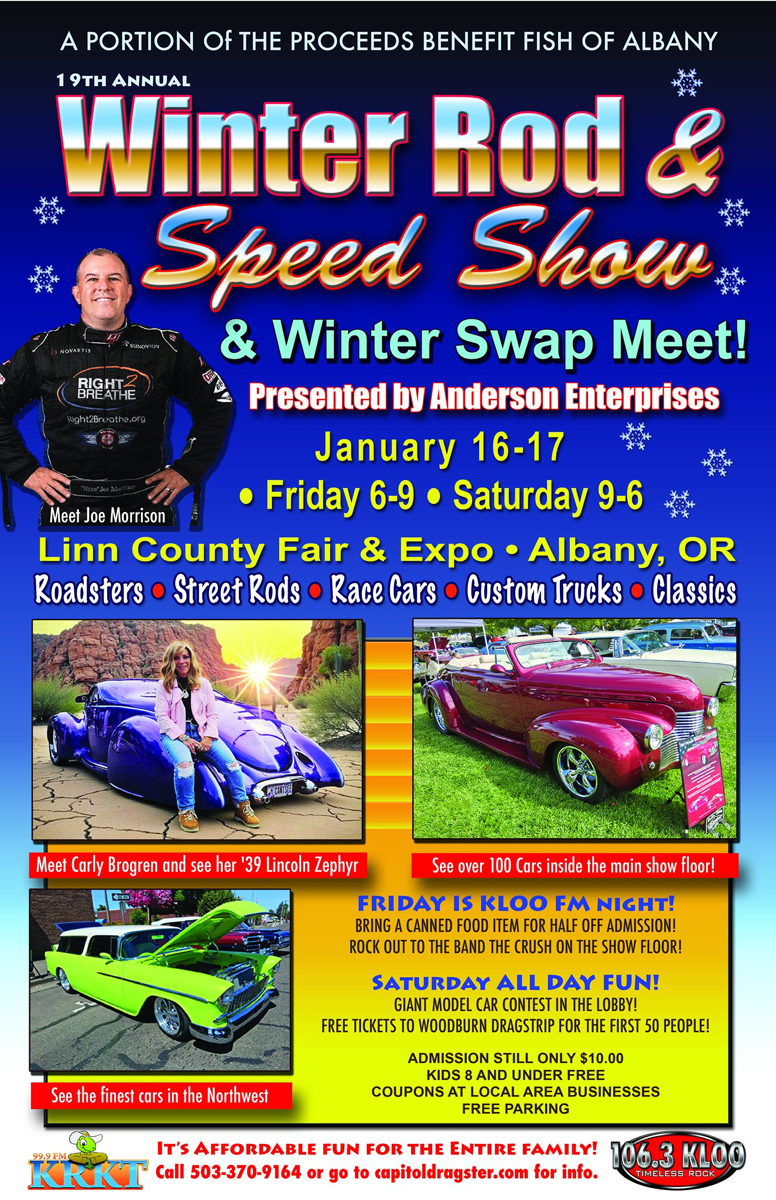 Winter Rod & Speed Show & Winter Swap Meet! event at Linn County Fair & Expo in Albany, OR on January 16, 2026