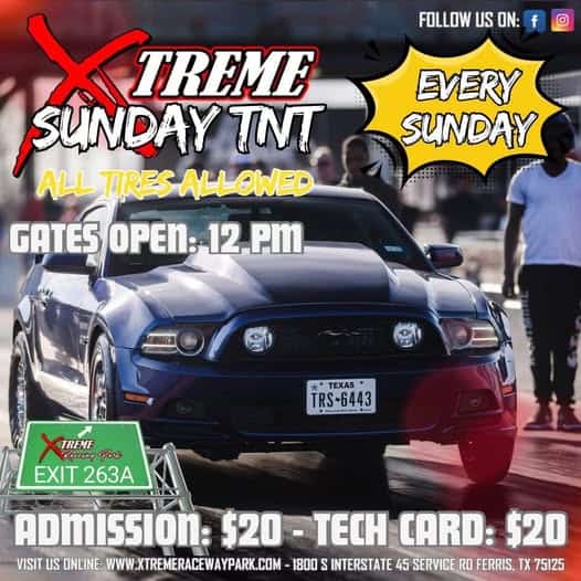 Xtreme Sunday Tnt event at Xtreme Raceway Park in Ferris, TX on December 28, 2025