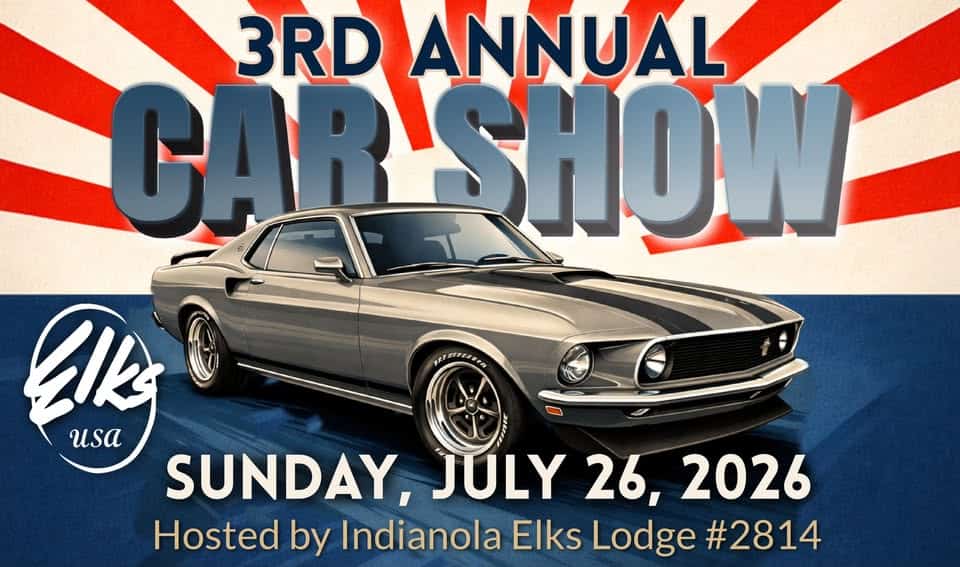 3rd Annual Car Show - Indianola Iowa event at 110 W Ashland Ave in Indianola, IA on July 26, 2026