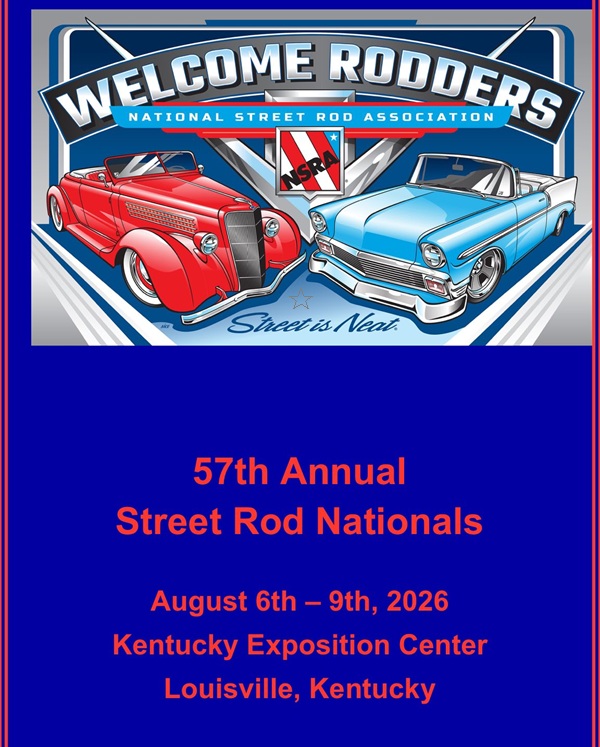 57th Annual Street Rod Nationals event at Kentucky Exposition Center in Louisville, KY on August 6, 2026