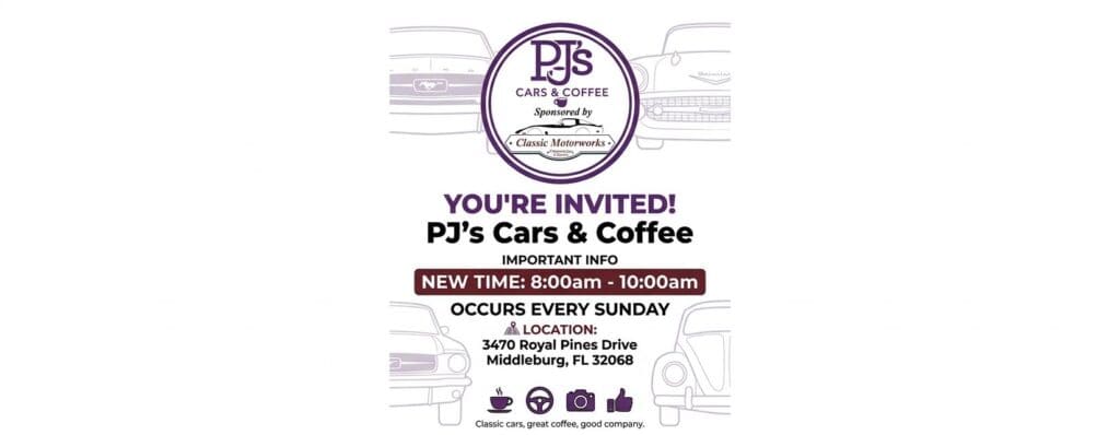 PJ's Cars & Coffee Plus Swap Meet
