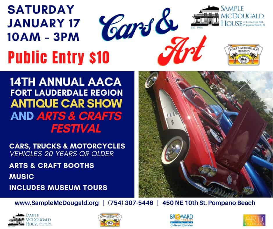 AACA Car Show & Arts and Crafts Festival event at 450 Ne 10Th St in Pompano Beach, FL on January 17, 2026