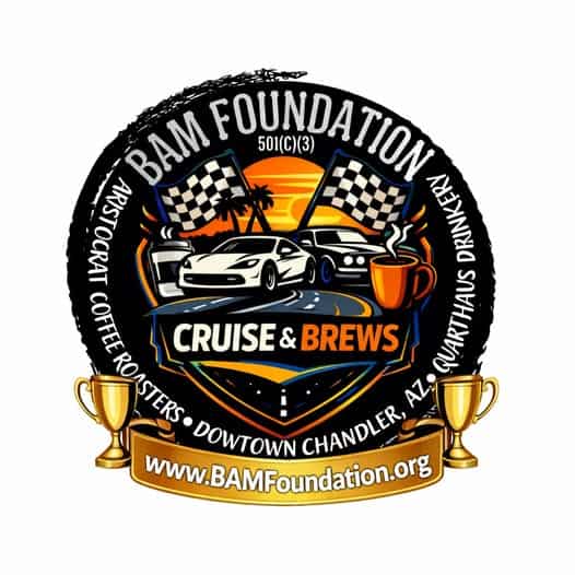 BAM Foundation Cruise & Brews event at Aristocrat Coffee Roasters in Chandler, AZ on January 24, 2026