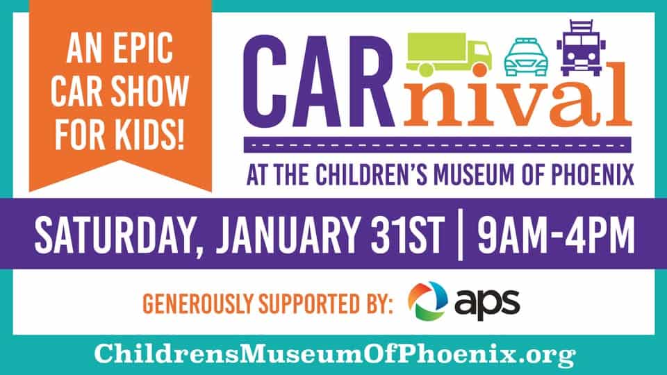 Carnival - an Epic Car Show for Kids! event at 215 N 7Th St in Phoenix, AZ on January 31, 2026