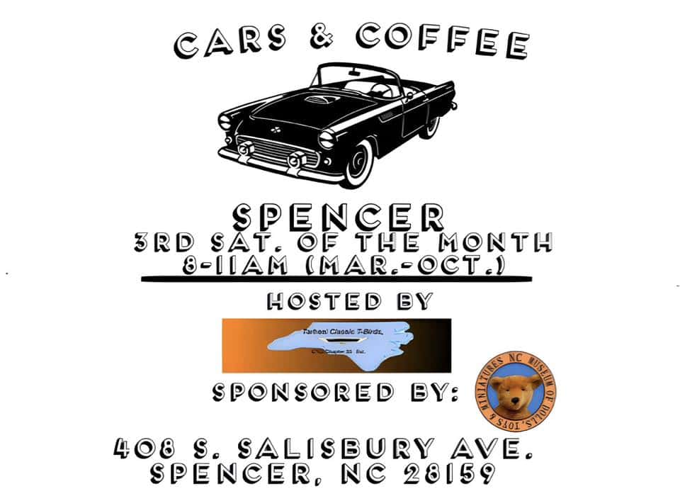 Cars and Coffee Spencer (Breakfast Served) event at 408 S Salisbury Ave in Spencer, NC on March 21, 2026