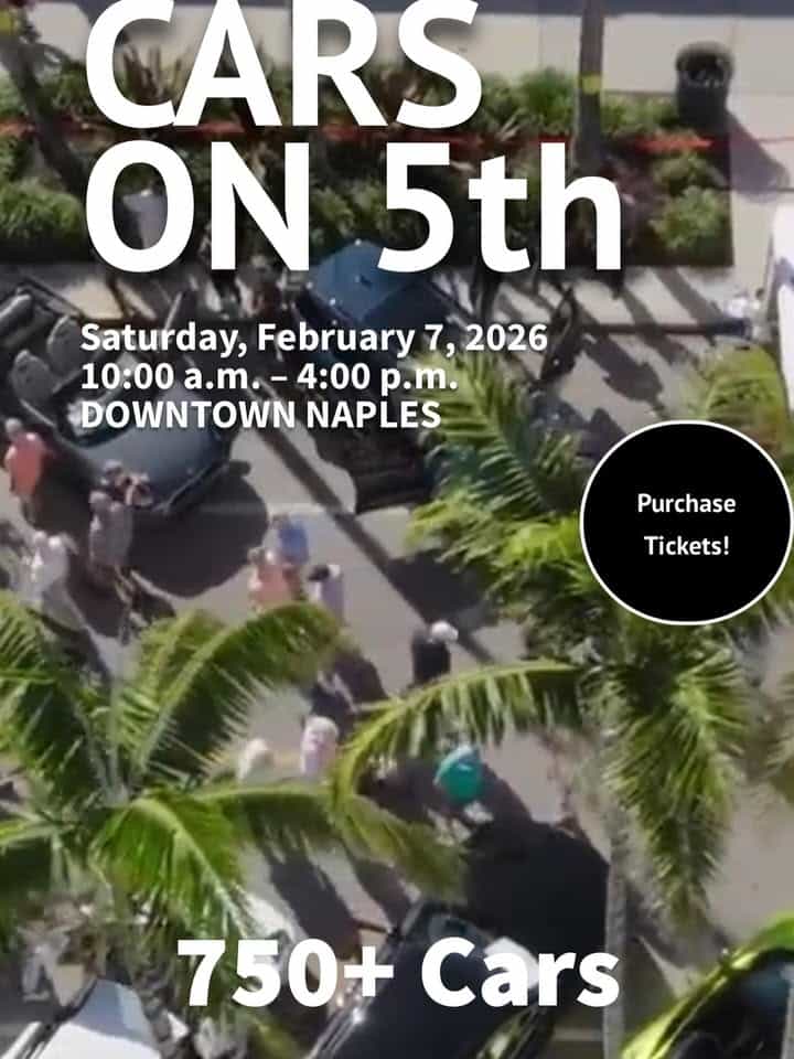 Cars on 5th event at 457 5Th Ave S in Naples, FL on February 7, 2026
