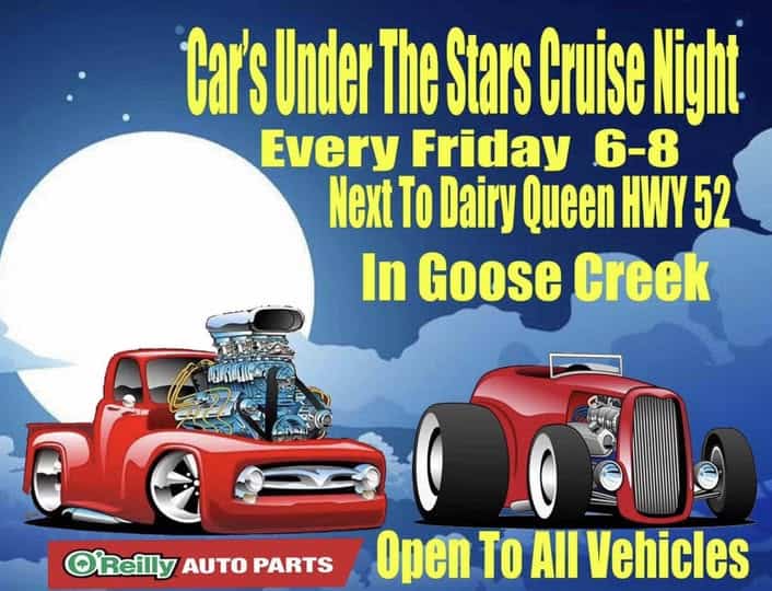Cars Under The Stars Cruise Night event at Dairy Queen in Goose Creek, SC on February 3, 2026