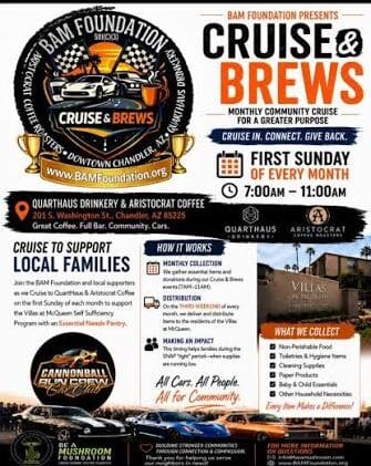 BAM Foundation Cruise & Brews car show in Chandler, AZ