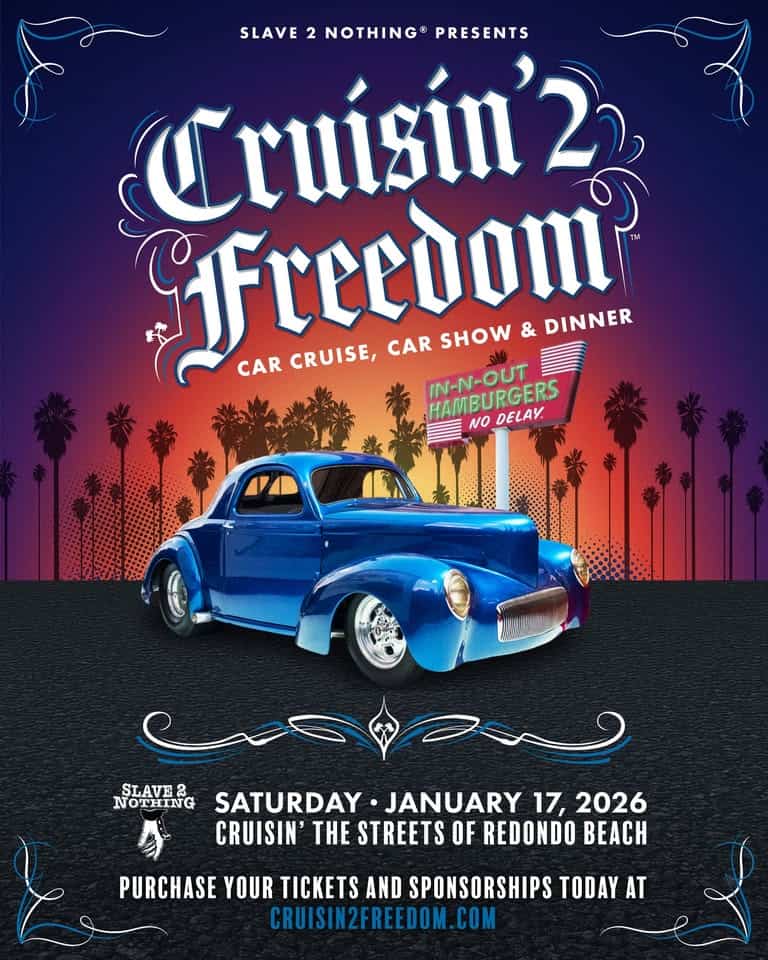 Cruisin' 2 Freedom Car Cruise, Car Show and Dinner event at 200 Portofino Way in Redondo Beach, CA on January 17, 2026