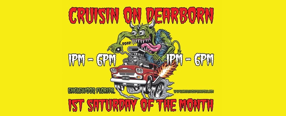 Cruisin on Dearborn event at 325 W Dearborn St in Englewood, FL on February 7, 2026
