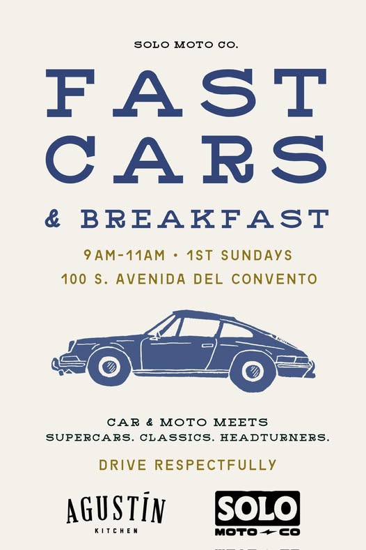 Fast Cars & Breakfast event at Agustín Kitchen in Tucson, AZ on February 1, 2026