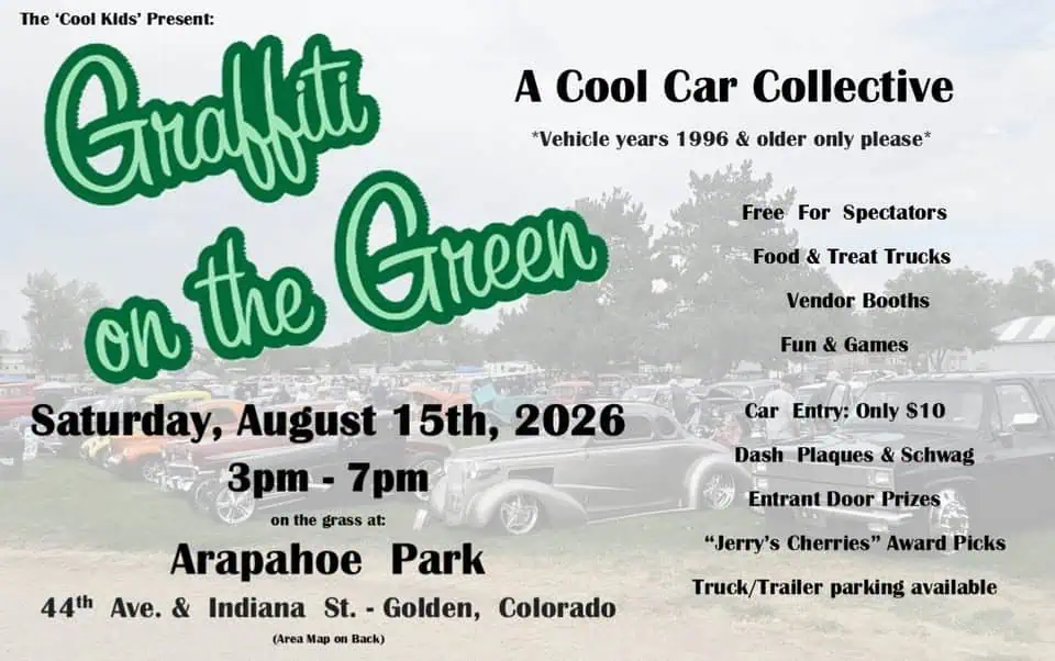Graffiti on the Green '26 event at 4450 Indiana St in Golden, CO on August 15, 2026