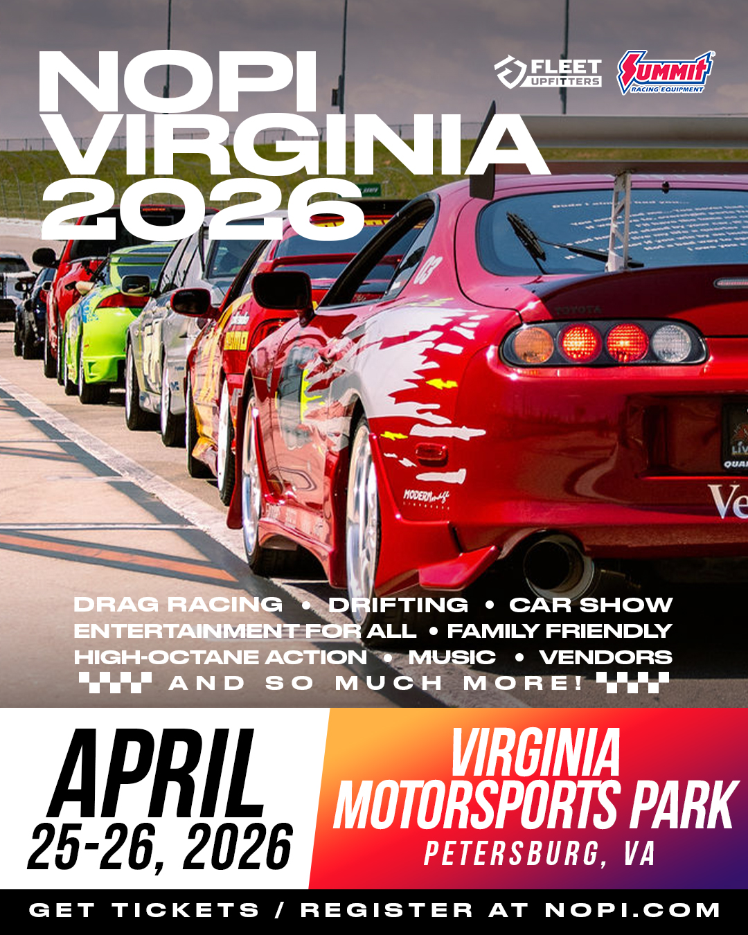 NOPI Virginia 2026 event at Virginia Motorsports Park in Petersburg, VA on April 25, 2026