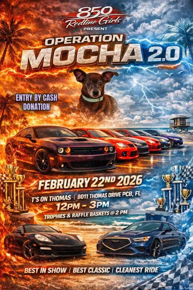 Operation Mocha 2.0 event at 8011 Thomas Dr in Panama City Beach, FL on February 22, 2026