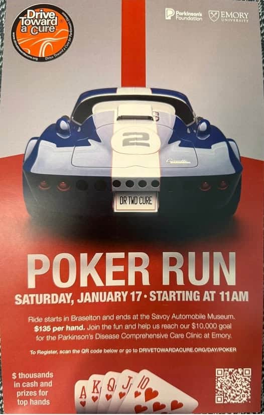 Poker Run for Parkinsons event at Top-End Motors in Braselton, GA on January 17, 2026