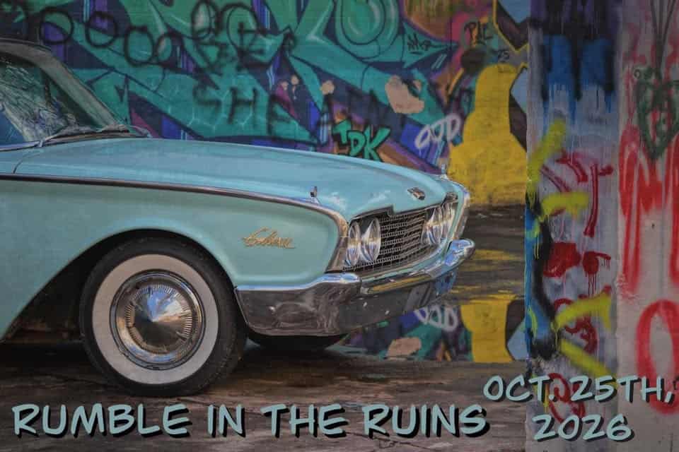 Rumble In The Ruins (1972 & Older Vehicles Only) event at 30 Enterprise St in Glen Rock, PA on October 25, 2026