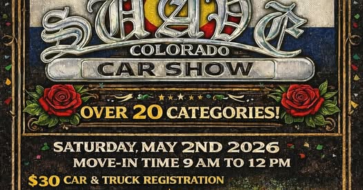 SWAVE Colorado Car Show event at 700 Longs Peak Avenue in Longmont, CO on May 2, 2026