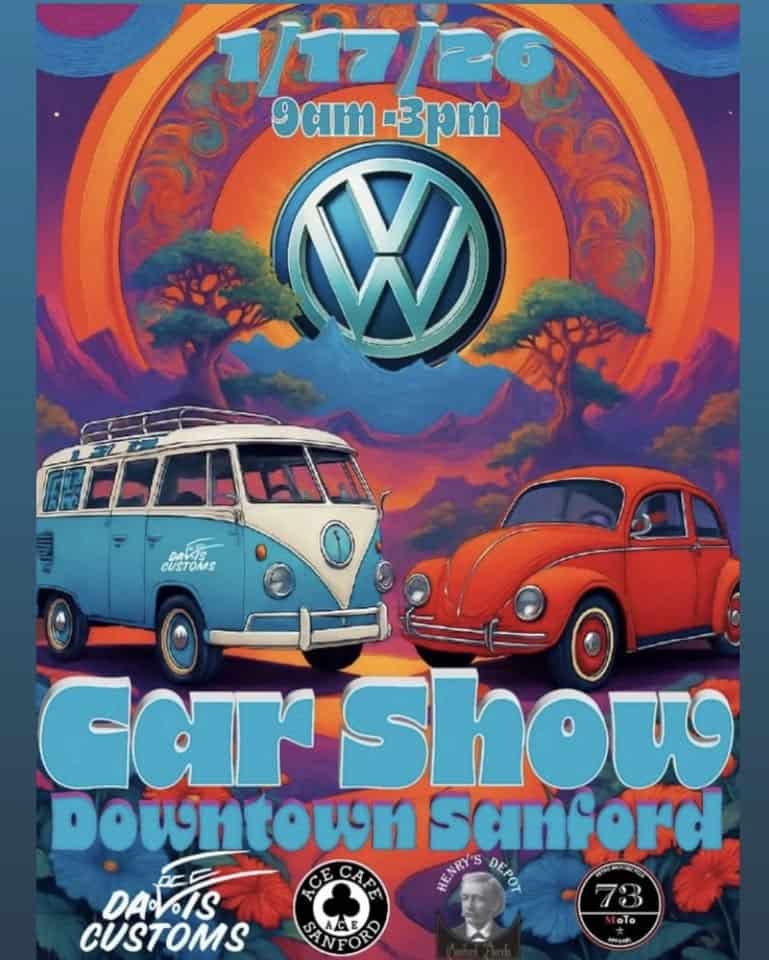 VW Car Show at Henry's Depot! event at 212 W 1St St in Sanford, FL on January 17, 2026