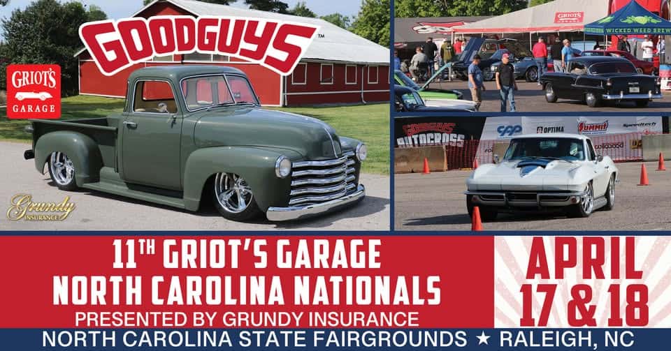 11th Griot's Garage North Carolina Nationals presented by Grundy Insurance event at 4880 Hillsborough St in Raleigh, NC on April 17, 2026