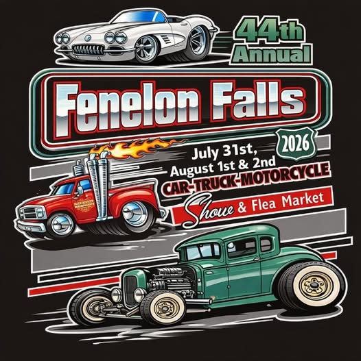 44th Annual Fenelon Falls Car-Truck-Motorcycle Show & Flea Market event at 27 Veterans Way in Fenelon Falls, ON on July 31, 2026