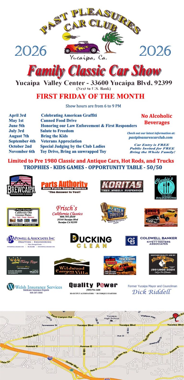 Family Classic Car Show car show in Yucaipa, CA
