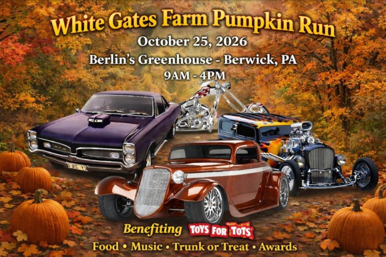 White Gates Farm Pumpkin Run car show in Berwick, PA
