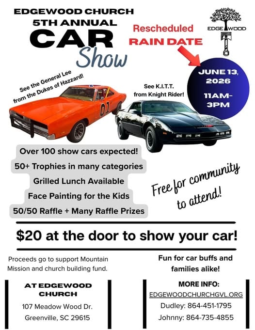 5th Annual Edgewood Church Car Show