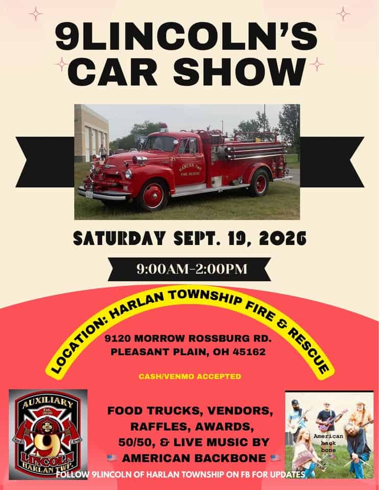 9Lincoln's 3rd Annual Car Show event at 9120 Morrow Rossburg Rd in Pleasant Plain, OH on September 19, 2026