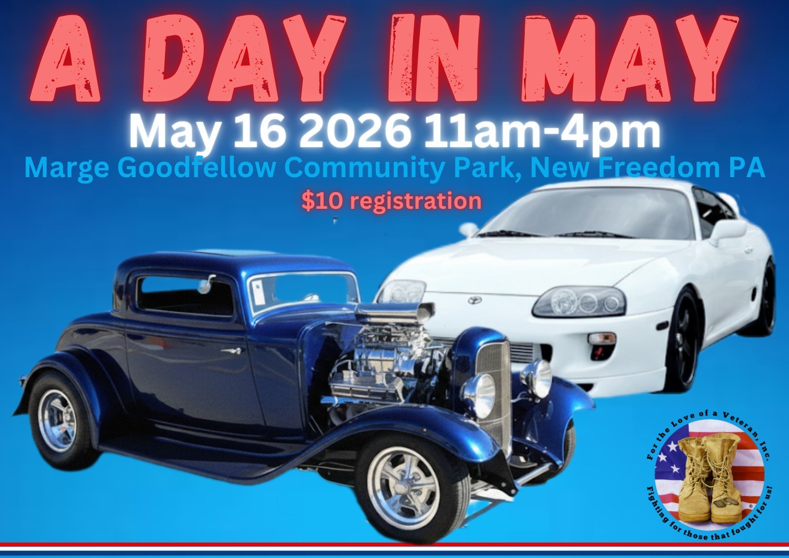 A Day In May event at Marge Goodfellow Community Park in New Freedom, PA on May 16, 2026