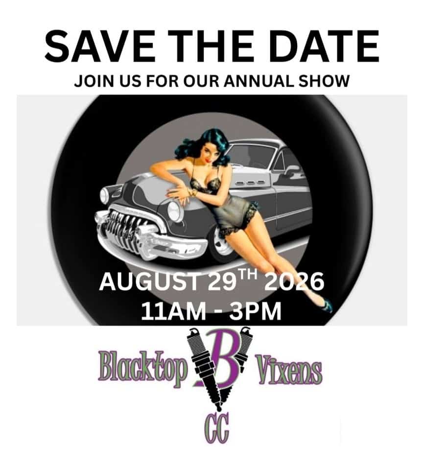 Blacktop Vixens Annual Car and Bike Show event at 17999 W. Colfax Ave. in Golden, CO on August 29, 2026