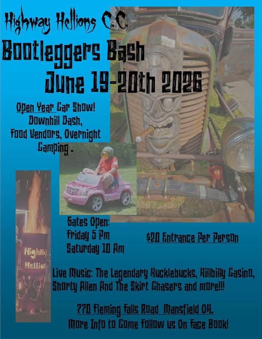 Bootleggers Bash event at ??? Fleming Falls Road in Mansfield, OH on June 19, 2026