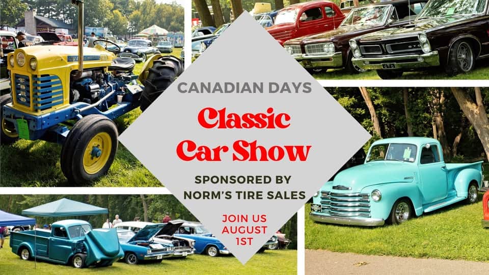 Canadian Days Classic Car Show event at 350 Eli Rd in St Paul, MN on August 1, 2026