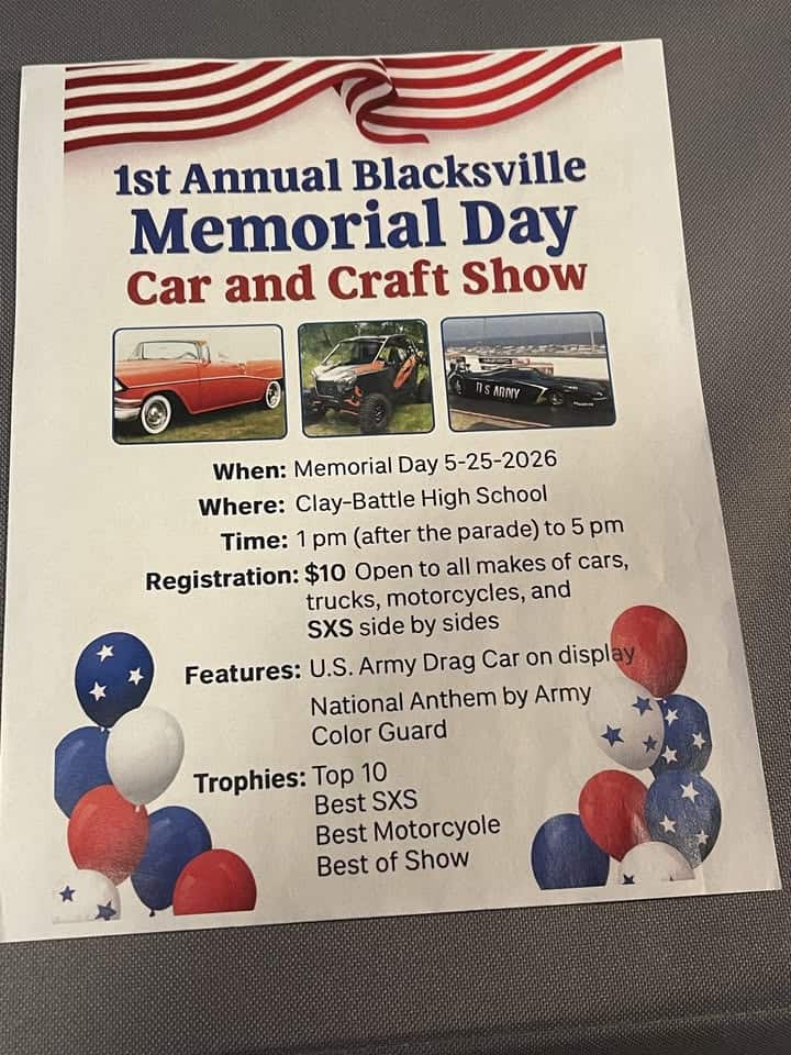 Car show. Blacksville wv event at 6226 Mason Dixon Hwy in Blacksville, WV on May 25, 2026