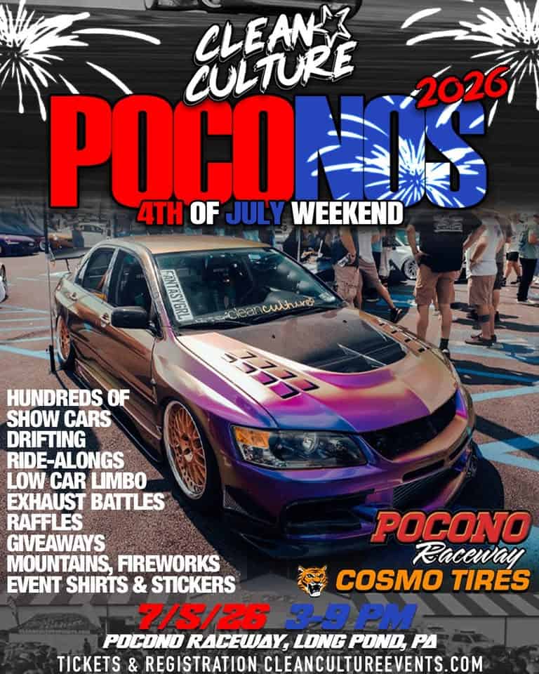 Clean Culture Poconos - Car Show event at 200 Ewald Hwy in Blakeslee, PA on July 5, 2026