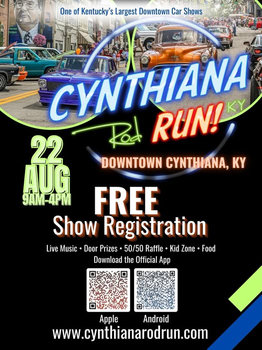 Cynthiana Rod Run event at Downtown Cynthiana in Cynthiana, KY on August 22, 2026