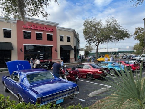 February Cars & Coffee event at 10730 W Colonial Dr in Ocoee, FL on February 21, 2026