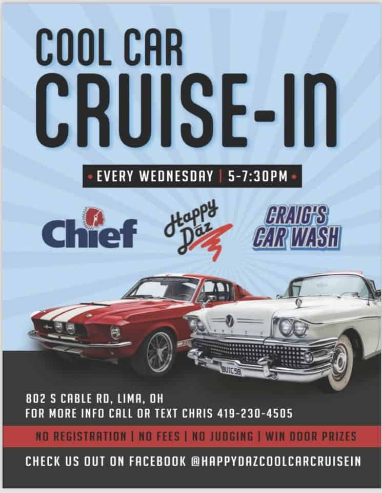 Happy Daz Cool Car Cruisin Dinner event at 2721 Elida Rd in Lima, OH on March 25, 2026