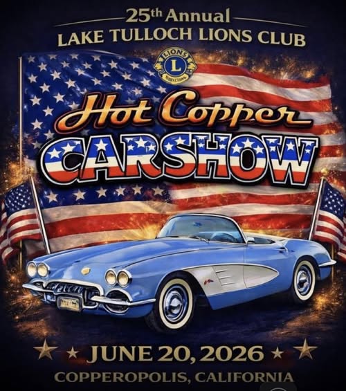 Hot Copper Carshow event at 100 Town Square Road in Copperopolis, CA on June 20, 2026
