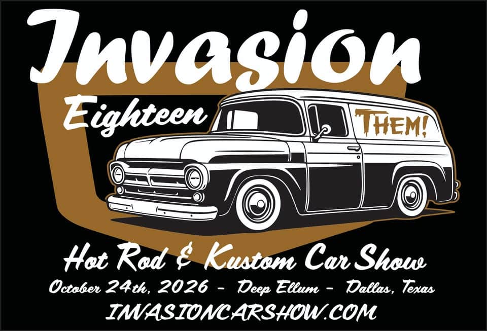 INVASION #18 Car Show event at 2709 Elm St in Dallas, TX on October 24, 2026