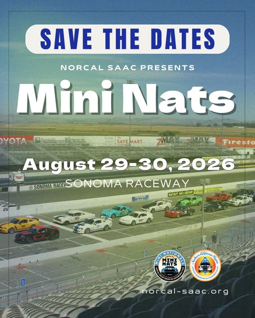 Mini Nats event at Sonoma Raceway in Sonoma, CA on August 29, 2026
