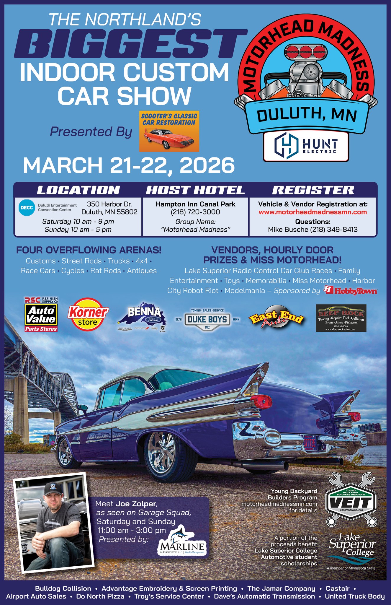 Motorhead Madness event at Duluth Entertainment Convention Center in Duluth, MN on March 21, 2026