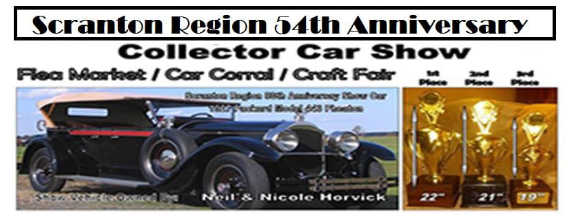 Scranton Region 55th  Anniversary Collector  Car  Show event at 950 Morgan Hwy in Abington Twp, PA on June 7, 2026