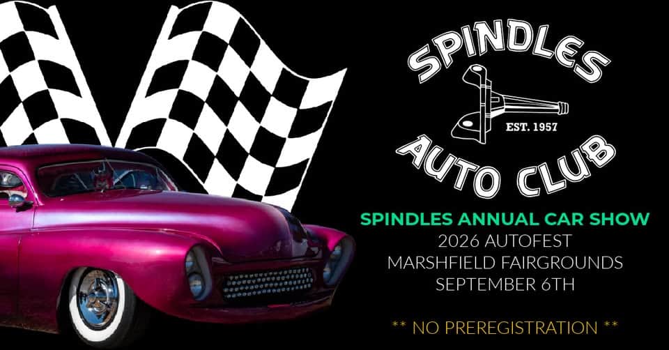 Spindles Annual Car Show - 2026 Autofest event at 135 Main St in Marshfield, MA on September 6, 2026