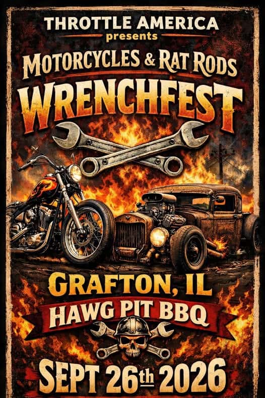Wrenchfest Stl Sept 26th 2026 @ the Hawg Pit Bbq Grafton, Illinois event at Hawg Pit BBQ in Grafton, IL on September 26, 2026